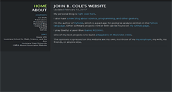 Desktop Screenshot of johnbcole.com